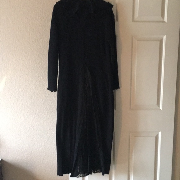 Black long (duster length) sweater.... - Picture 3 of 5